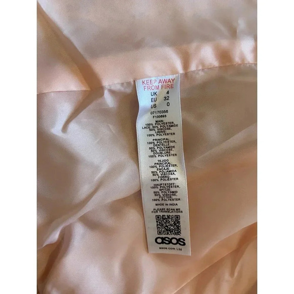 ASOS DESIGN Tailored Pink Lace Blazer NWT Sold Out Size 0 - Picture 8 of 15